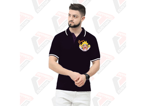 Signature Men's Striped for Polo T-Shirt Transpirable Elegante Ecológico Denim Batik Telas de pana para el verano Chic Apliques - Product Image 2