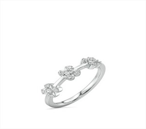 แหวนผู้หญิงประดับทอง18K พรีเมี่ยมพร้อม CVD 0.17ct เพชรที่ปลูกในห้องปฏิบัติการ d/vs IGI ได้รับการรับรองสั่งทำตามขนาดขายส่ง - Product Image 2