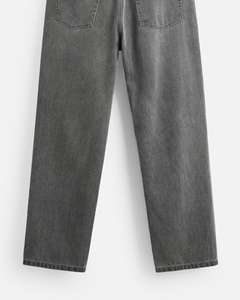 Jeans baggy personnalisé de haute qualité pour hommes pantalon décontracté de style vintage à motif solide avec fermeture à cordon pantalon en jean - Product Image 5