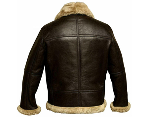 Chaqueta de Cuero Marrón para Mujer 2025-26, Chaqueta Bomber de Piel de Oveja con Cuello de Piel, Chaqueta de Cuero Genuina de Manga Larga al Mejor Precio - Product Image 6