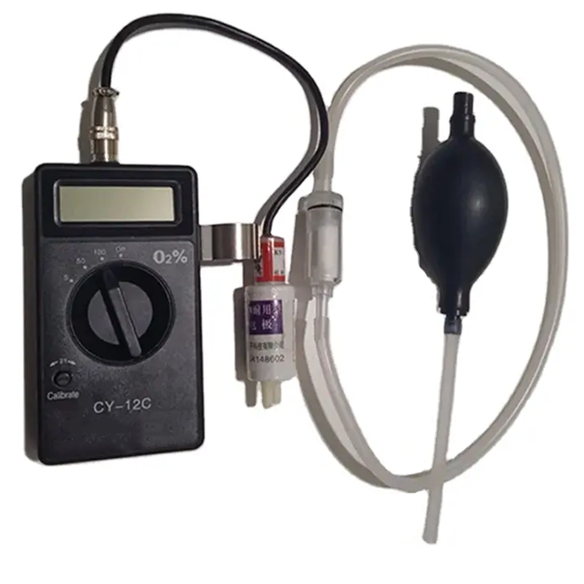 CY-12C Portable Oxygen Meter Full Range Oxygen Content Detector Analyzer