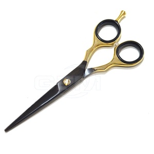 Ciseaux de barbier en acier inoxydable de couleur unie au design unique - Outils de coiffure durables et réutilisables, fabriqués sur mesure - Product Image 1