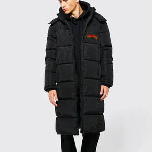 Veste matelassée en toile personnalisée à la vente chaude pour hommes, hiver, avec col montant, logo frontal, options de taille, fabriquée au Pakistan - Product Image 1