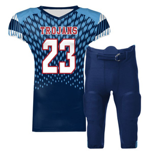 Uniformes de football américain confortables, de haute qualité, respirants, à manches courtes, avec design personnalisé et sublimation fine - Product Image 5