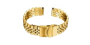 Bracelet de montre intelligente unisexe de luxe GD251 en acier inoxydable doré 20-22 mm réglable, solide, étanche, léger, respirant et durable - Product Image 6