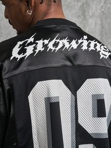 Direct Factory Football Shirt Custom Solid Print Sublimated Mesh Jersey Fashionable Street wear T-Shirts - Product Image 4