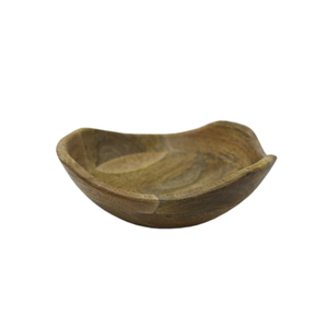 Meilleur bol de service en bois de forme ronde noir fini pour la table à manger de la cuisine bols de service pour aliments et collations - Product Image 5