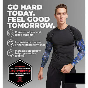 Mangas Protectoras Streetgrace Personalizadas de Longitud Completa Unisex, Transpirables, Protección UV para Verano, Tela de Poliéster/Nailon, con Logotipo - Product Image 2