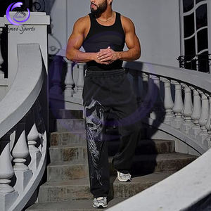 <b>Make</b> <b>Your</b> <b>Own</b> Baggy Fit Sweat Pants Trendy Oversized Trousers With Adjustable Drawstring Waist Comfortable Fit Baggy Sweat Pants - Product Image 3