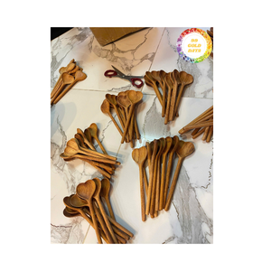 Cuillère en bois du Vietnam matériel en bois naturel de qualité supérieure ustensile de cuisine écologique durable pour remuer la soupe café Dessert servant - Product Image 2