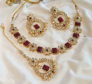 Luxe balancent gland goutte zircon cubique vert mariage décor fête grand collier ensembles de bijoux de mariée pour les femmes - Product Image 2