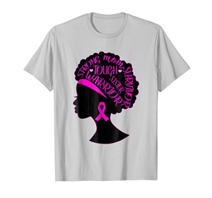 Camisetas de empoderamiento de guerreros de cinta rosa de gran tamaño de algodón 100% de alta calidad para la concientización y el apoyo del cáncer de mama - Product Image 3