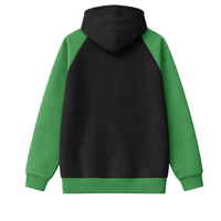 Sudadera con capucha negra 08 Soror de manga raglán para mujer, estilo hermandad universitaria griega, rosa y verde, elegante, informal, de invierno, con insignia frontal