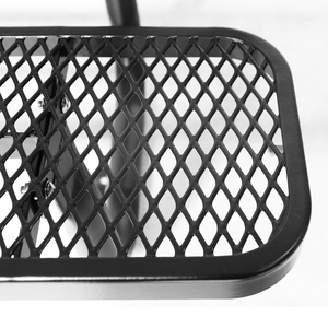 Table de pique-nique rectangulaire de style industriel durable avec bancs intégrés, pliable et portable pour cour, jardin, cuisine, camping - Product Image 3