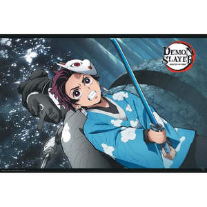 Affiche d'anime Demon Slayer Tanjiro & Urukodaki - Product Image 1