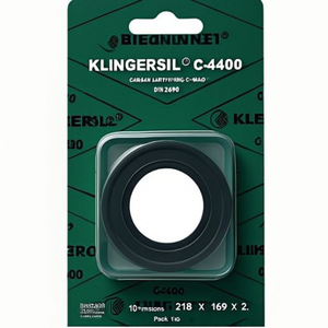 Anillo de Sellado Plano KlingerSil C-4400 DIN2690 PN 10, Paquete de 10 Unidades, Dimensiones 218 x 169 x 2 - Product Image 3
