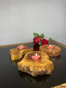 Best Quality Traditional <b>Carved</b> Wooden <b>Candle</b> Holder for Ethnic Home Decor Religious Use and Festive Decoration for Sale - Product Image 4