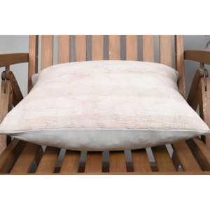 Almohada de lana de retazos Ikat Beige, 18x18 pulgadas, Cuadrado tejido con estampado Vintage de lujo para otoño, Halloween, sofá de plumas Rústicas - Product Image 5