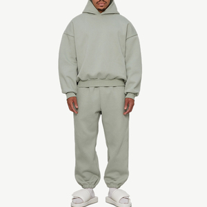 Unisex Blank Tracksuits Sets Manufacturer <b>Oversized</b> <b>Sweatpants</b> and Hoodie Set 100% Cotton Men Tracksuits for Men - Product Image 4