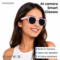 Lunettes Intelligentes M89 AI avec Caméra 1080P, Écran LED, Commande Tactile, Étanchéité IP67, Traduction en Temps Réel pour Voyages en Extérieur