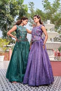 Lehenga Choli de Tela de Seda Pura, Diseño Exclusivo 2026, Colores Vibrantes, Ideal para Fiestas Nocturnas, Disponible en Línea a Precio Bajo y al por Mayor - Product Image 6
