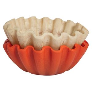 Tazón de mezcla de frutas de Color rojo y blanco de resina para el hogar, cuenco de artículos de cena, producto de venta superior de alto pulido, tamaño personalizado, el mejor embalaje - Product Image 1