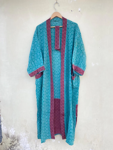 New Trendy Silk <b>Kimono</b> Robe Indian Silk Robe Crepe Silk <b>Kimono</b> - Product Image 4