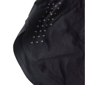 Pantalones cortos para correr con logotipo personalizado de alta calidad y cintura para mujer, transpirables, de secado rápido, ajustados, de LICRA/poliéster con bolsillo interior - Product Image 6