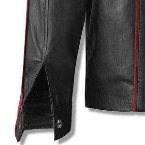 Veste en cuir de motard pour homme, prix bas, haute qualité, veste en cuir personnalisée, veste en cuir d'hiver pour homme - Product Image 5