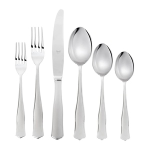 Ensemble de couverts en argent en acier inoxydable créatif simple avec poignée royale pour la maison et les hôtels ensembles de couverts de table - Product Image 4