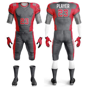 เสื้อเจอร์ซีย์ฟุตบอลอเมริกันเสื้อเจอร์ซีย์ฟุตบอลแบบแห้งเร็วและระบายอากาศได้ดี2025ออกแบบโลโก้ได้ตามต้องการ - Product Image 1