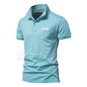 เสื้อยืดโปโลผู้ชายผ้าฝ้าย100% ไซส์พิเศษผ้าถักสีสำหรับผู้ใหญ่ - Product Image 6