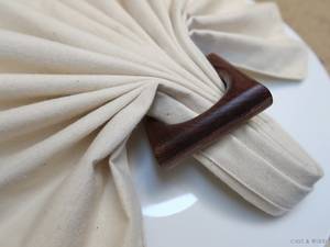 Ronds de serviette, ronds de serviette en rotin, ronds de serviette en osier, décor de table - Product Image 4