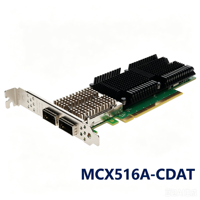 Adaptateur réseau Ethernet Mellanox Connect X-5 EN MCX516A-CDAT double port 100GbE QSFP28 PCIe 4.0 x16 RDMA RoCE NVMe-oF Smart NIC