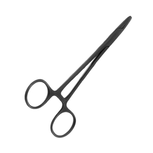 Fórceps de soporte de aguja Debakey, fórceps de sutura quirúrgica recta de Color negro, fórceps de sala de operaciones quirúrgicas de acero alemán - Product Image 2