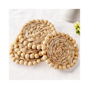 Posavasos redondos de ratán para bebidas, posavasos para tazas de té Vintage, almohadillas calientes aisladas, posavasos para cocina, cuenco de paja resistente al calor - Product Image 5