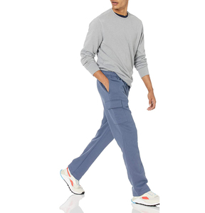 Pantalones de chándal cómodos de lona para hombre, forro polar suave y pesado, colores personalizados, estilo informal, secado rápido, transpirable, Invierno - Product Image 1