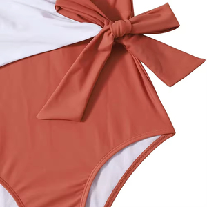 ชุดว่ายน้ำขาสูงสำหรับผู้หญิงชุดว่ายน้ำชิ้นเดียวสำหรับผู้หญิงชุดว่ายน้ำดีไซน์เนอร์ OEM - Product Image 4