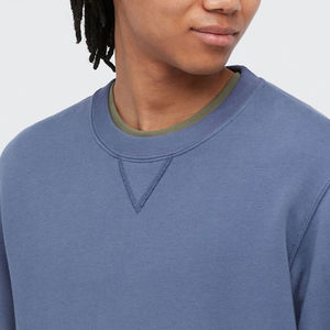 Sudaderas de Algodón de Felpa de Moda en Oferta, Precio al por Mayor, Cuello Redondo, Corte Regular, Lisas, para Hombre, con OEM - Product Image 5