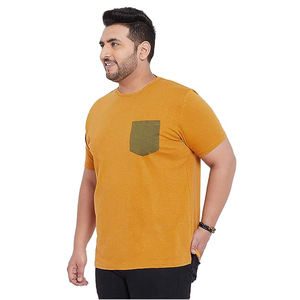 T-shirt en coton à manches courtes pour hommes Haut décontracté à col ras du cou léger idéal pour la tenue quotidienne d'été et le style de port confortable - Product Image 3