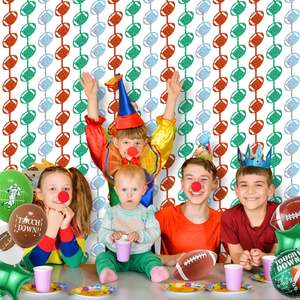 ม่านประดับทรงกลมแวววาวสีเขียวแวววาวใช้ประดับวันฟุตบอลวันอาทิตย์คืนกีฬาสำหรับงานเลี้ยงวันเกิด - Product Image 5