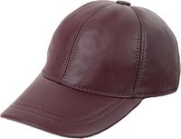 Gorra de Béisbol Unisex de 5 Paneles en Cuero Genuino - 100% Cuero de Oveja, Transpirable e Impermeable, Correa Trasera Ajustable para Hombre/Mujer