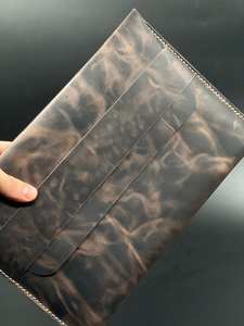 Housse pour ordinateur portable portable durable en cuir pleine fleur portefeuille d'affaires élégant de haute qualité pour la Protection d'étude quotidienne de bureau - Product Image 5