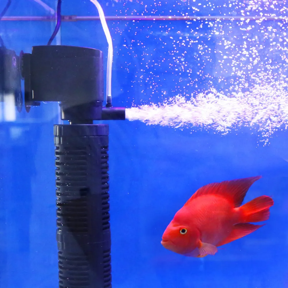 3 in 1 Silent Belüftung wasser reiniger Innen pumpe Tauch aquarium filter Sauerstoff pumpe Tauch wasser reiniger Aquarium