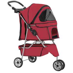 TH-PPS-019 High Quality Pet Stroller with Thick Cushion Adjustable <b>Canopy</b> and Custom Logo Available for Export - Product Image 3