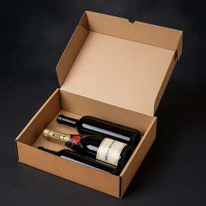 Self-Assembling Kraft Brown Cardboard Mailing Box 37x30x11 cm Rigid Rigid <b>Boxes</b> for Mailing <b>Storage</b> Aseptic Feature for Gifts - Product Image 5