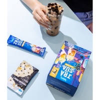 Thé au lait inspiré de la vie nocturne de Hong Kong Luave, avec sucre noir et perles de tapioca, durée de conservation de 12 mois, emballage en boîte, vente chaude