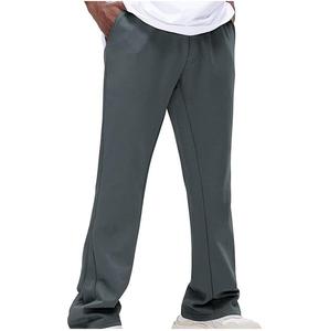 Jet Black Outside Blank <b>Trouser</b> Stack Flare Baggy Drawstring <b>Fleece</b> Stretchable Sweatpants Sportswear <b>Trouser</b> Pants Hot Selling - Product Image 6