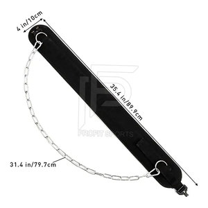 ที่กําหนดเอง4นิ้วขายส่งยกน้ําหนักจุ่มเข็มขัดนีโอพรีนจุ่มเข็มขัดU Nisexกลับสนับสนุนจุ่มดึงก้ามหมอบยกน้ําหนักเข็มขัด - Product Image 6