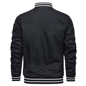 Solid Color Full Zipper <b>Men</b> Bomber <b>Jacket</b> Premium Quality <b>Light</b> Weight Bomber <b>Jacket</b> For <b>Men</b> - Product Image 2